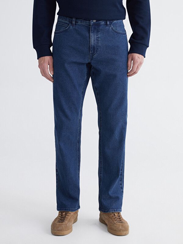 Moudda LC Waikiki - Pantalon basique en jean pour Homme couleur Rodeo foncé - Tunisie 2