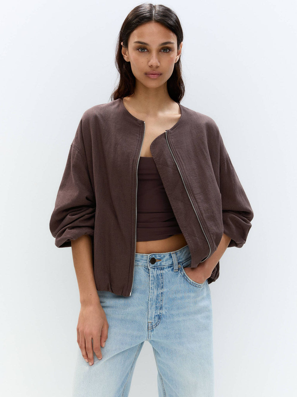 Moudda PULL & BEAR - Bomber Lin/Viscose - Tunisie 2