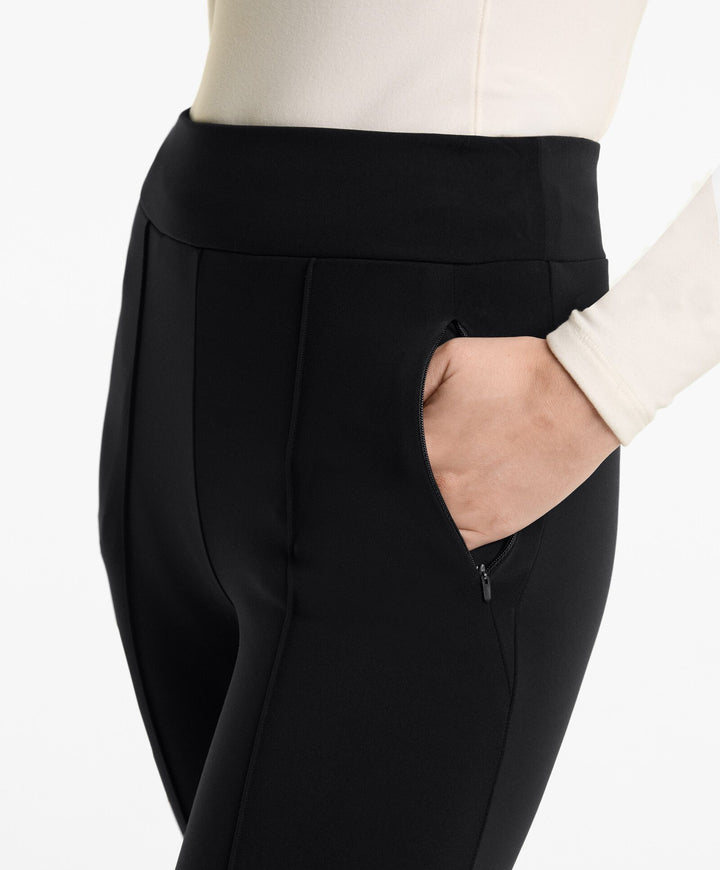 Moudda Oysho - Pantalon Long Flare Chaud - Taille Haute, Cheville, Zip & Couture - Tunisie 5