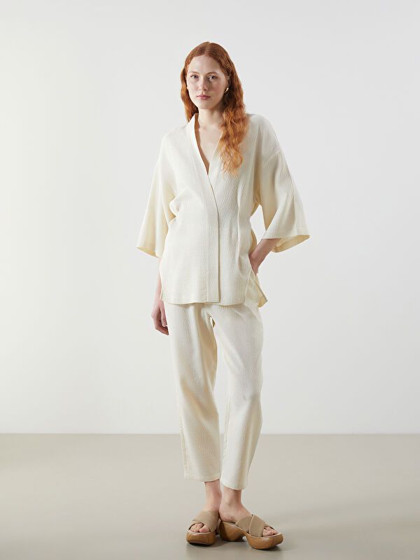 Moudda LC Waikiki - Kimono en tissu pour Femme - Tunisie 2
