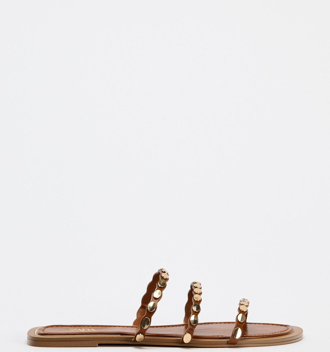 Moudda ZARA - Sandales plates triple bande rivets - Tunisie 1
