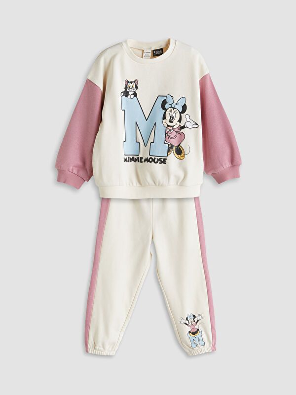 Moudda LC Waikiki - Ensemble jersey sous licence Fille Ecru - Tunisie 1