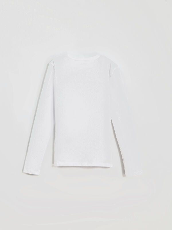 Moudda LC Waikiki - Body jersey basique manches longues Fille Buxe blanc - Tunisie 2