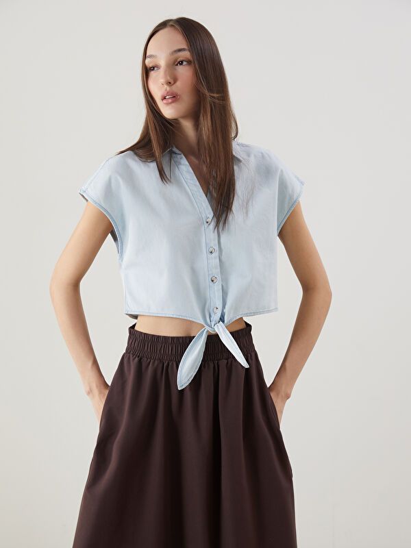 Moudda LC Waikiki - Chemise manches longues en jean pour Femme - Tunisie 1