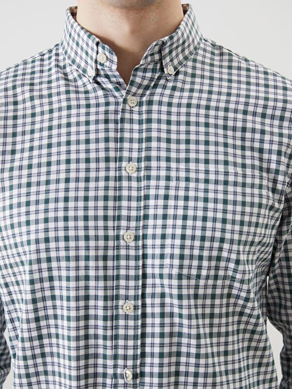 Moudda LC Waikiki - Chemise à carreaux manches longues en tissu pour Homme - Tunisie 3