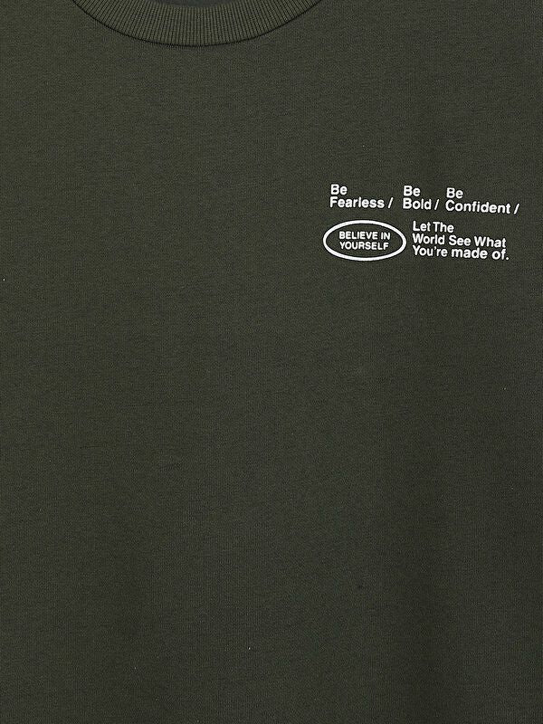 Moudda LC Waikiki - Sweatshirt en jersey Garçon Vert foncé - Tunisie 3