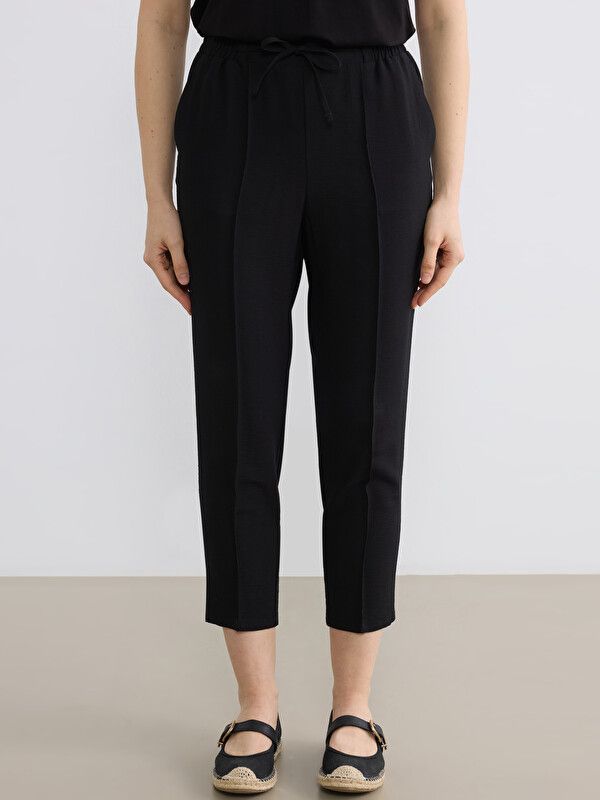 Moudda LC Waikiki - Pantalon fin en tissu pour Femme couleur Noir - Tunisie 2
