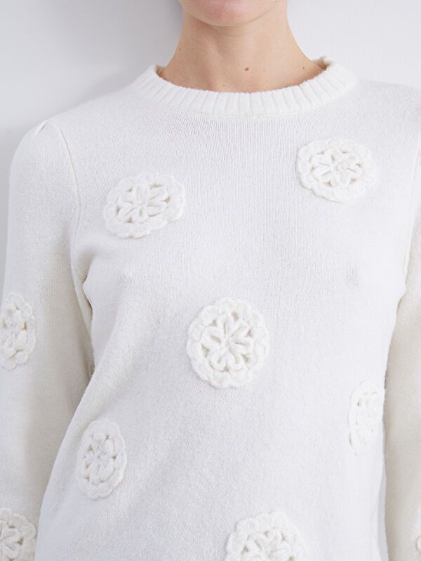 Moudda LC Waikiki - Pull tricot maternité Femme Ecru - Tunisie 3