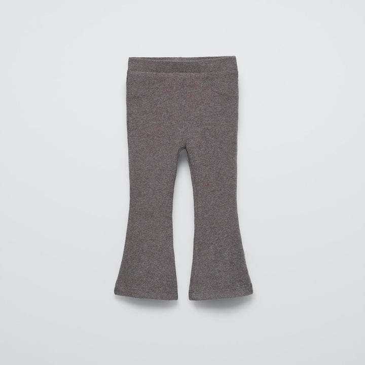 Moudda ZARA - Gris moyen – pantalon évasé surpiqûres toucher doux - Tunisie 1