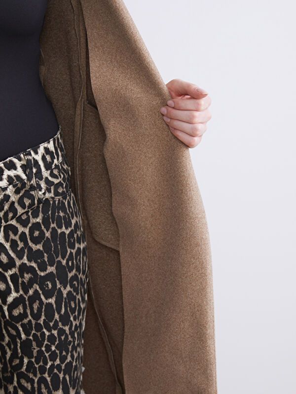 Moudda LC Waikiki - Manteau effet laine Femme Vison - Tunisie 4