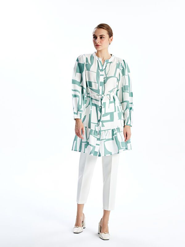 Moudda LC Waikiki - Tunique imprimée tissée cv à manches longues pour Femmes - Tunisie 2