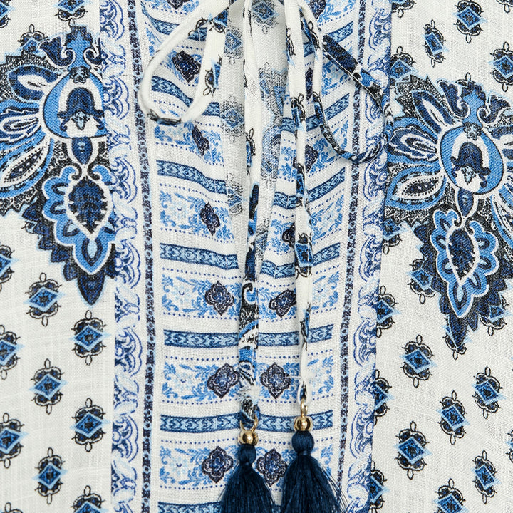 Moudda ZARA - Robe Mini Coton/Viscose - Imprimé Grec - Tunisie 3