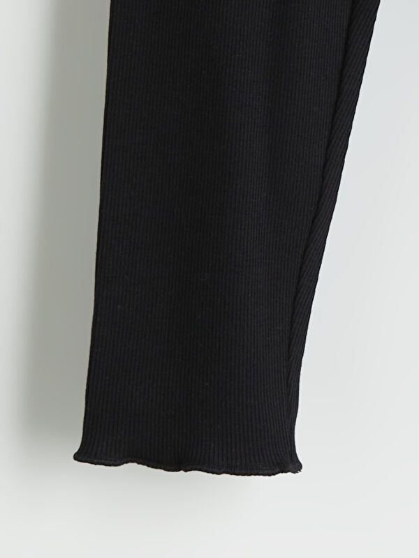 Moudda LC Waikiki - T-shirt jersey stretch basique Fille Noir - Tunisie 2