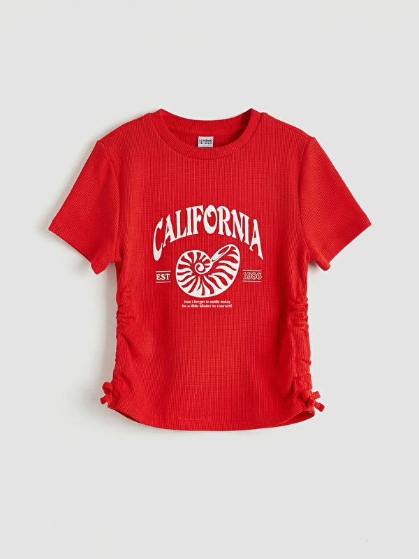 Moudda LC Waikiki - Body manches courtes en jersey pour Fille couleur Rouge clair - Tunisie 1