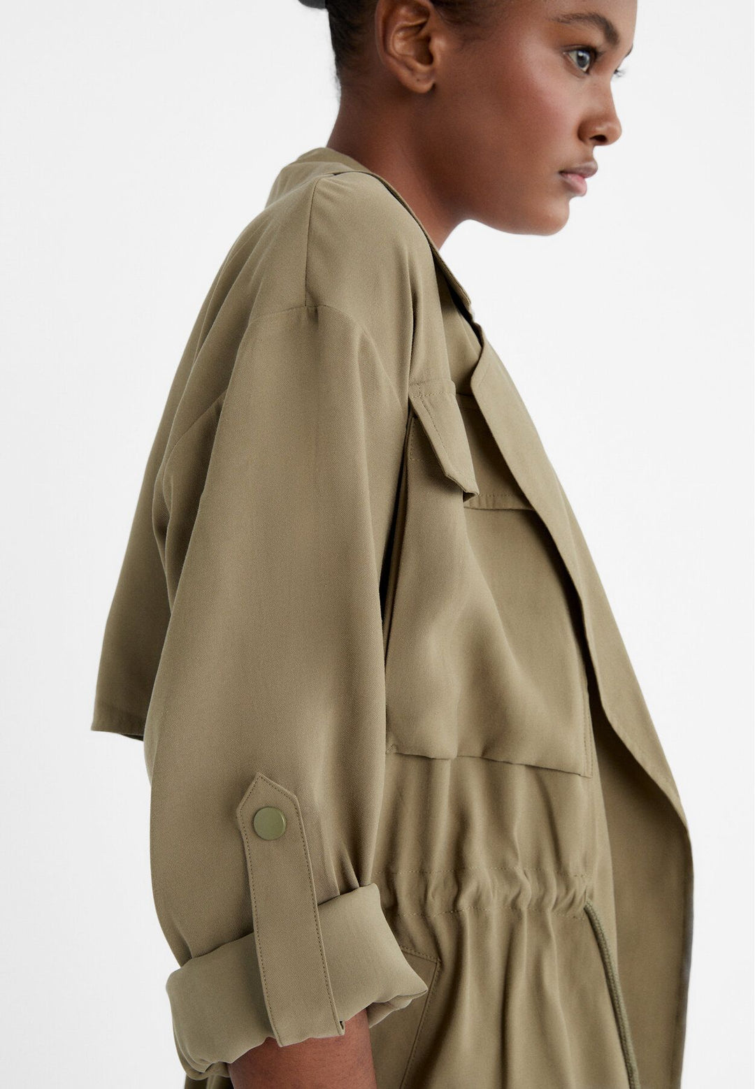 Moudda STRADIVARIUS - Trench Fluide Court - Tunisie 4