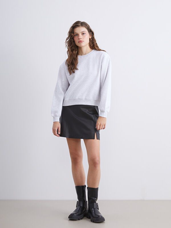 Moudda LC Waikiki - Sweatshirt en jersey Femme Mélange gris clair - Tunisie 2