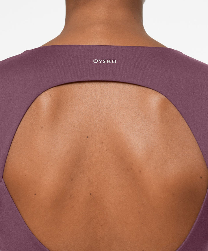 Moudda Oysho - T-Shirt Manches Longues Crop Comfortlux - Twist Dos - Tunisie 5