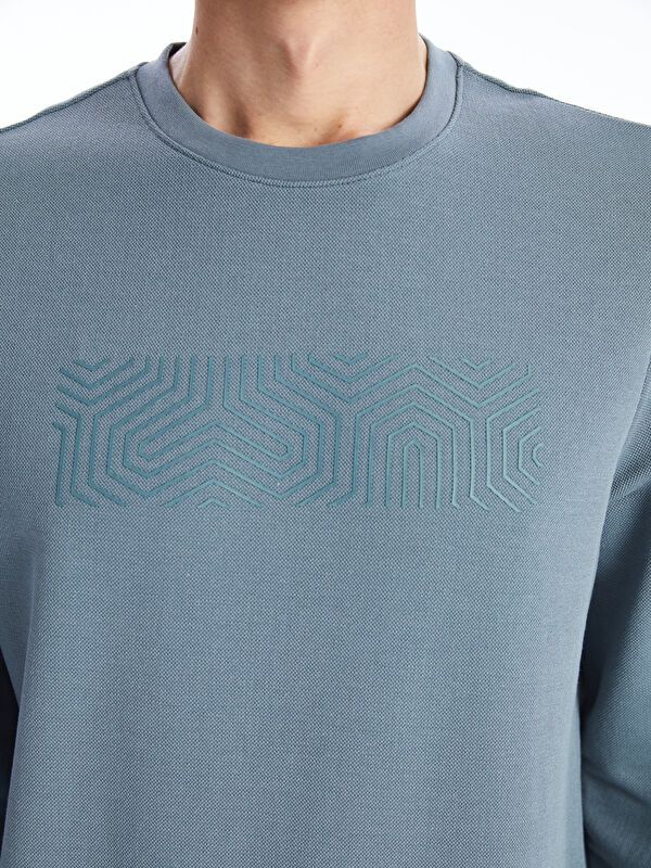 Moudda LC Waikiki - Sweat-shirt basique en jersey imprimé pour Hommes - Tunisie 3