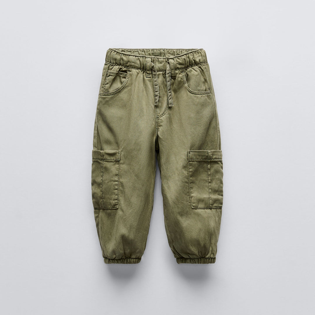 Moudda ZARA - Pantalon enfant Tencel/coton doublé, style cargo - Tunisie 2