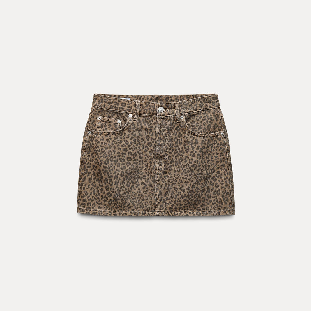 Moudda ZARA - Jupe mini imprimée léopard - Tunisie 2
