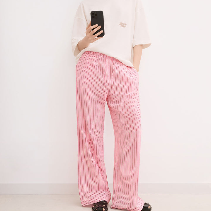 Moudda BERSHKA - Pantalon Pyjama - Rayures Multicolores - Tunisie 1