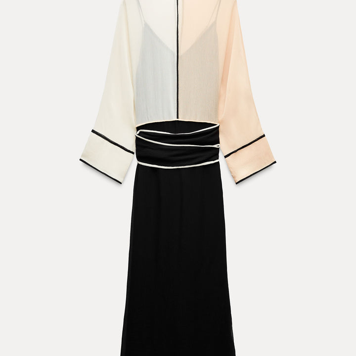 Moudda ZARA - Robe patchwork couleurs bambou - Wardrobe - Tunisie 1