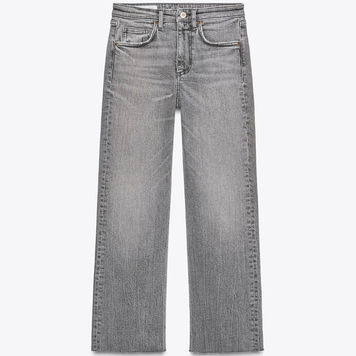 Moudda ZARA - Pantalon Flare Cropped - 5 Poches & Taille Haute - Tunisie 1