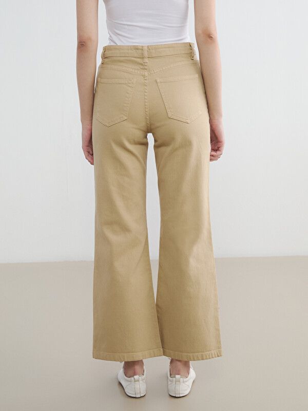 Moudda LC Waikiki - Jean basique en denim pour Femme couleur Beige - Tunisie 4