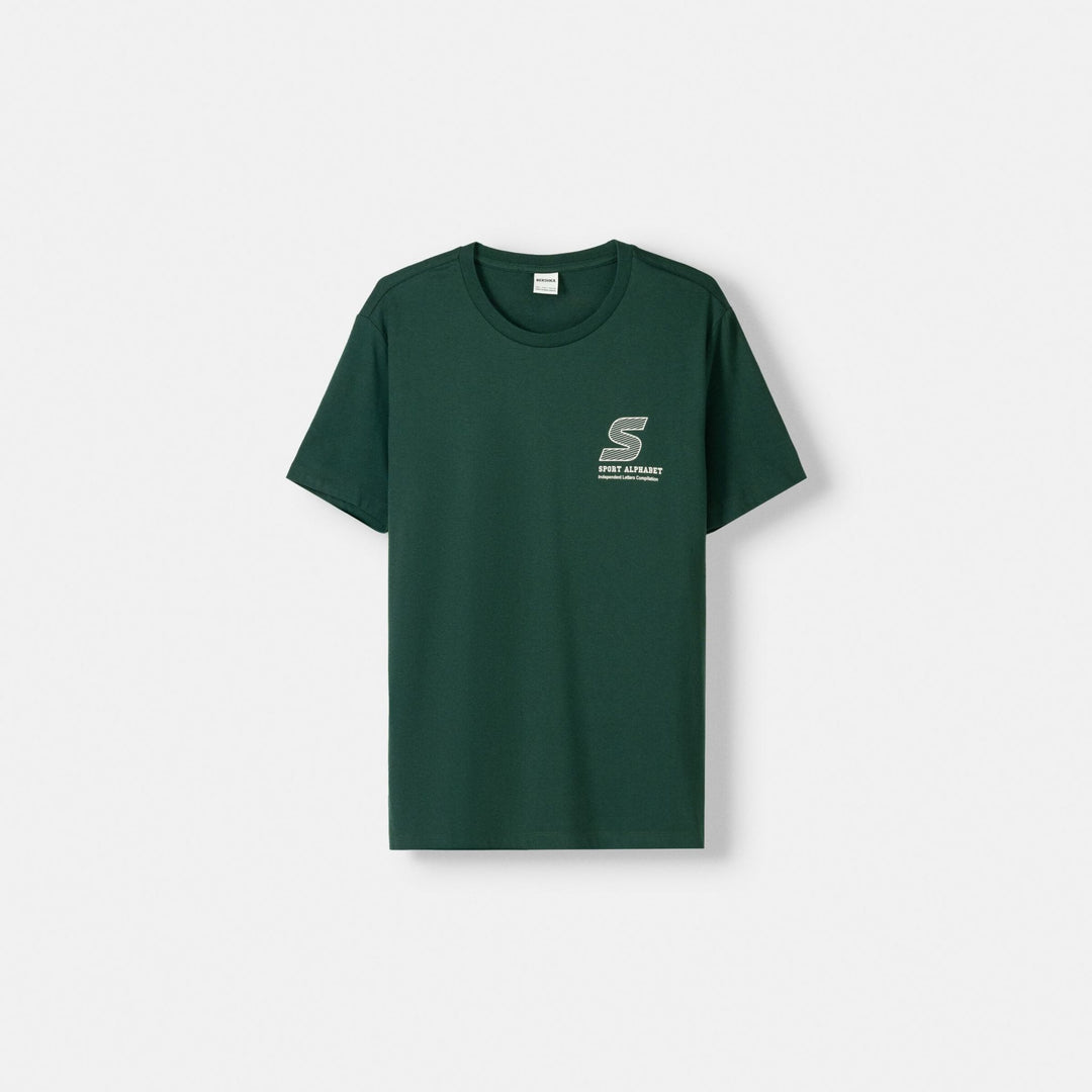 Moudda BERSHKA - T-Shirt Regular - Imprimé Lettres - Tunisie 1