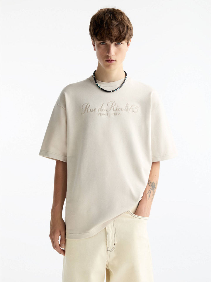 Moudda PULL & BEAR - Sweat Interlock Brodé Rivoli Paris - Tunisie 8