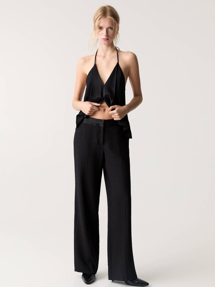 Moudda PULL & BEAR - Pantalon - Taille Basse & Ceinture Satin Nuit - Tunisie 2