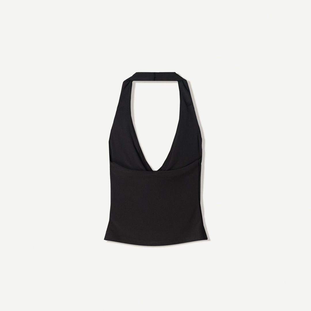 Moudda BERSHKA - Top Halter - Encolure Drapée - Tunisie 1