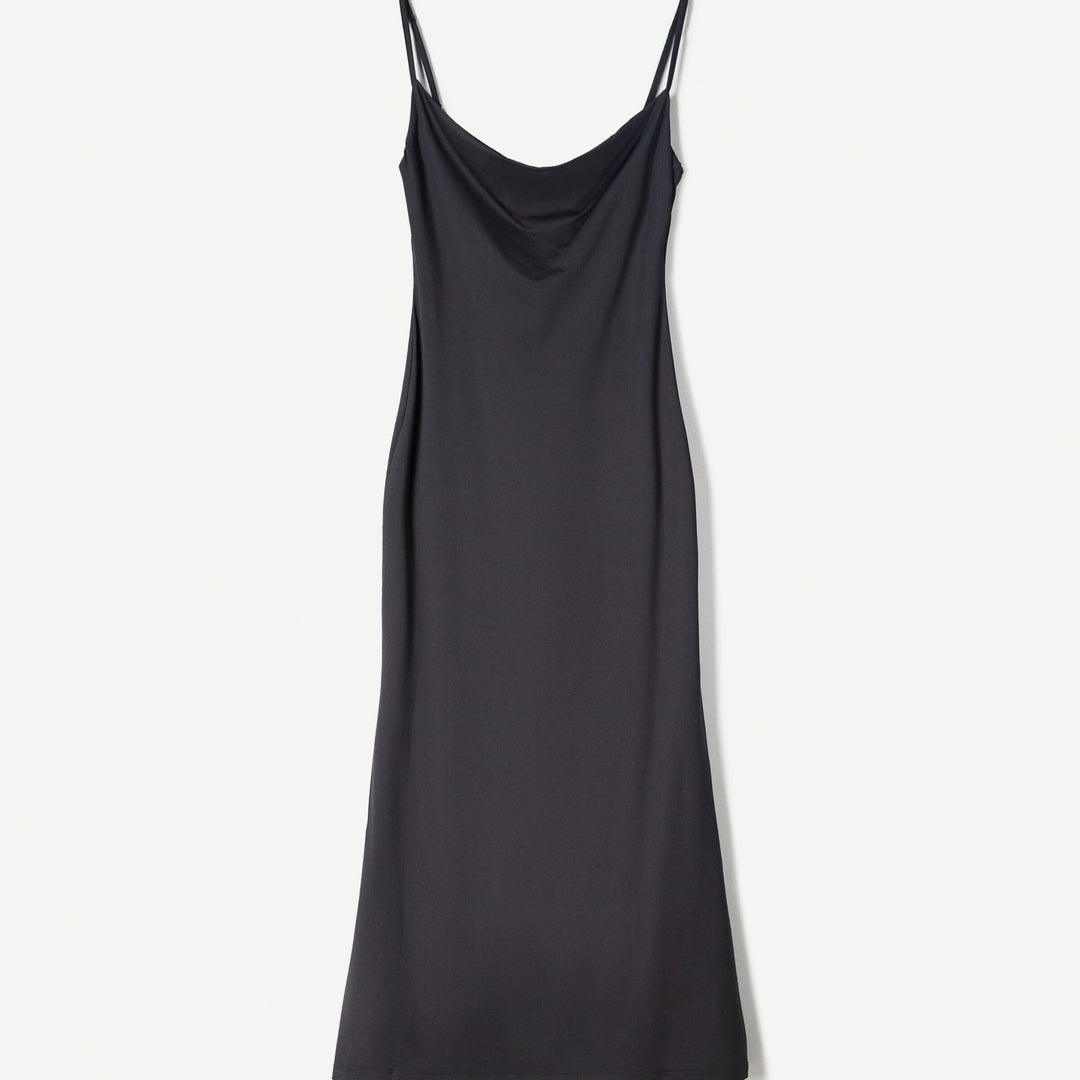 Moudda BERSHKA - Robe Midi - Encolure Drapée - Tunisie 1