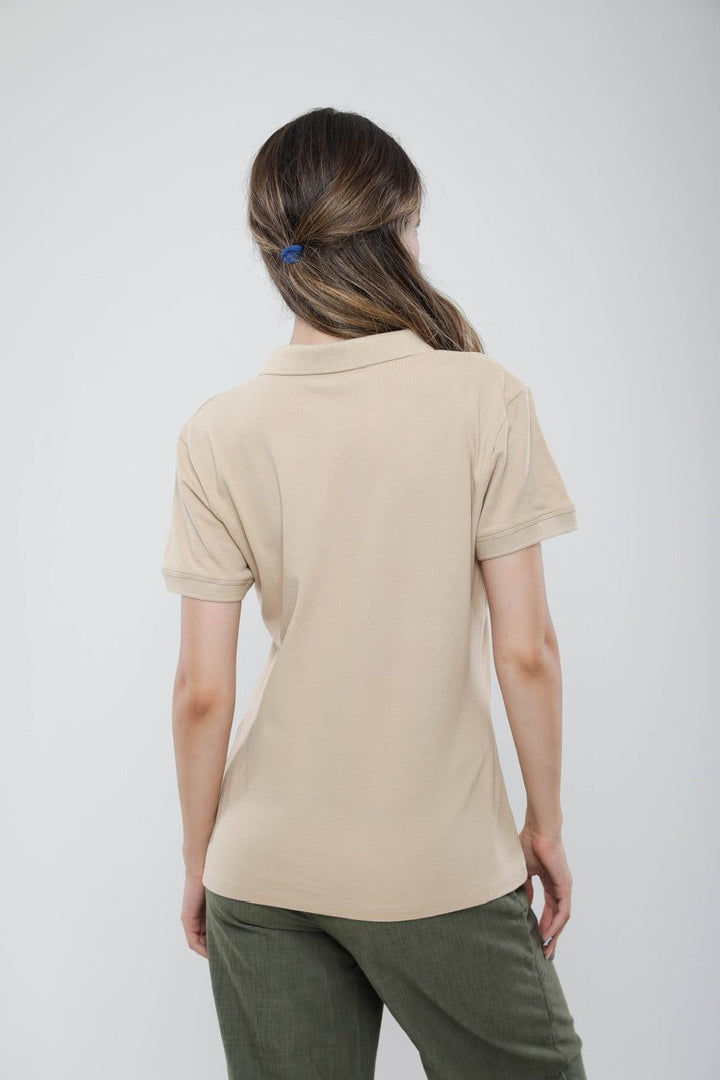 Moudda Billiorich - Polo Femme Slim Fit en Piqué de Coton - Tunisie 4
