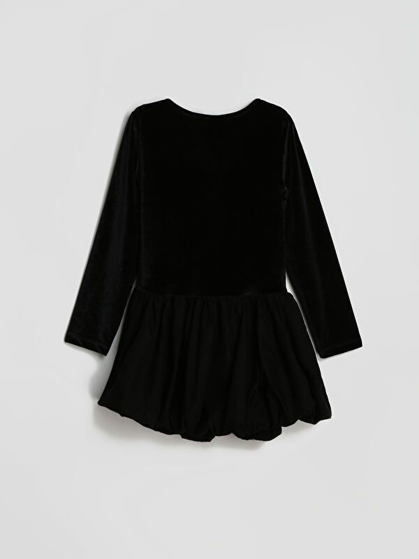 Moudda LC Waikiki - Robe en jersey manches longues Fille Noir - Tunisie 2