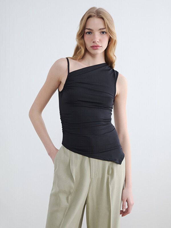 Moudda LC Waikiki - Sans manches en jersey pour Femme couleur Noir - Tunisie 1