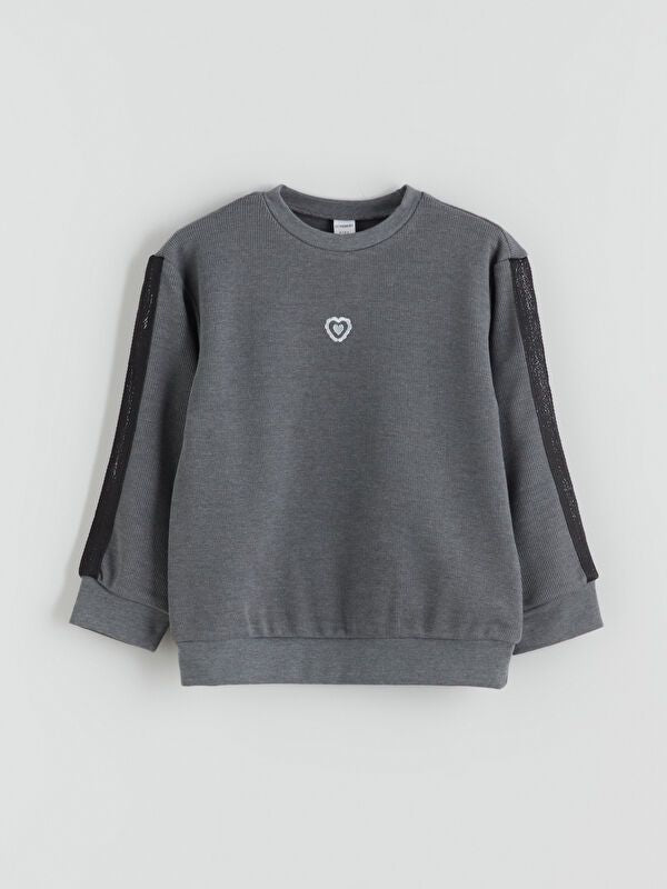 Moudda LC Waikiki - Pack sweatshirt jersey Fille Mélange anthracite - Tunisie 2