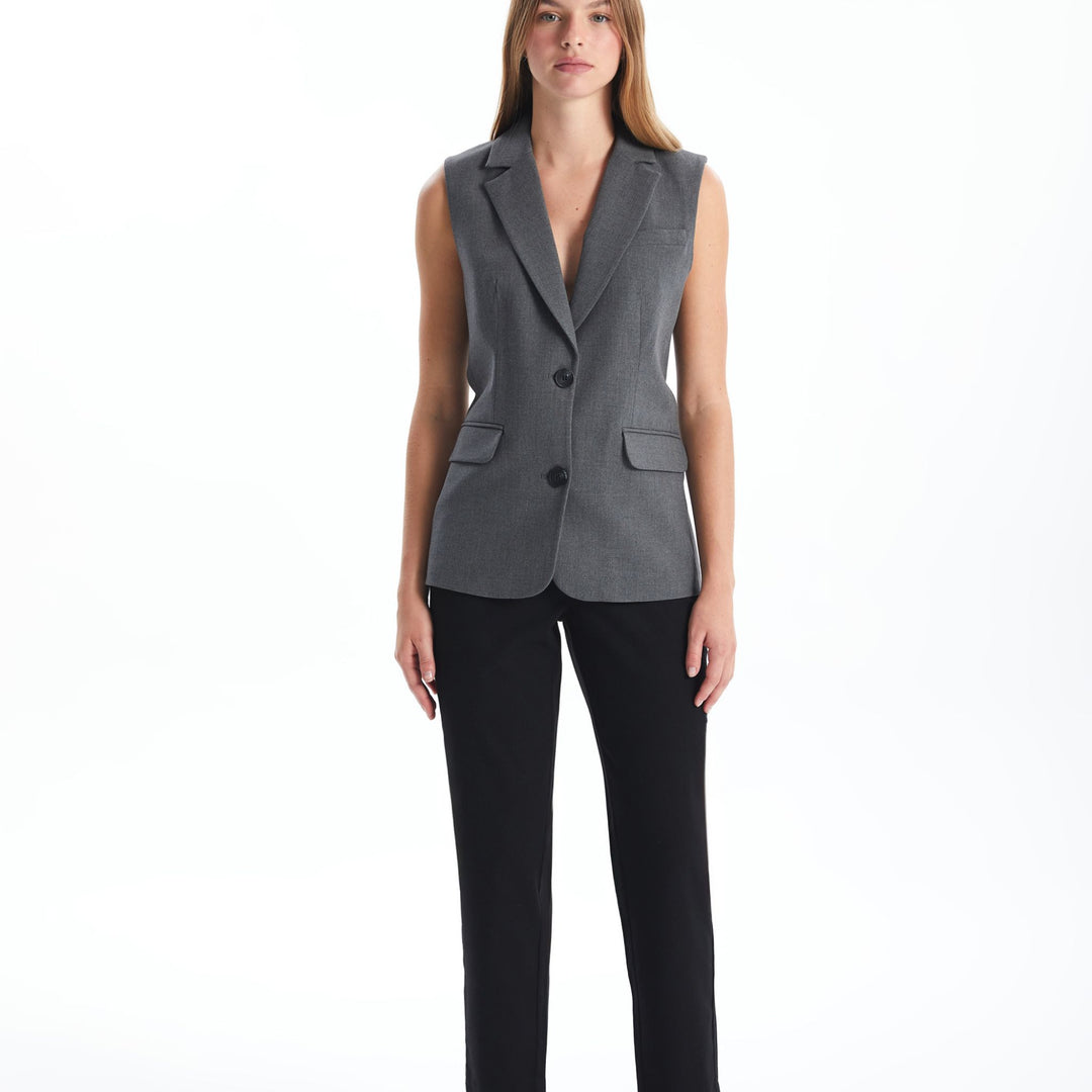 Moudda LC Waikiki - Pantalon tissé épais Femme Noir - Tunisie 1