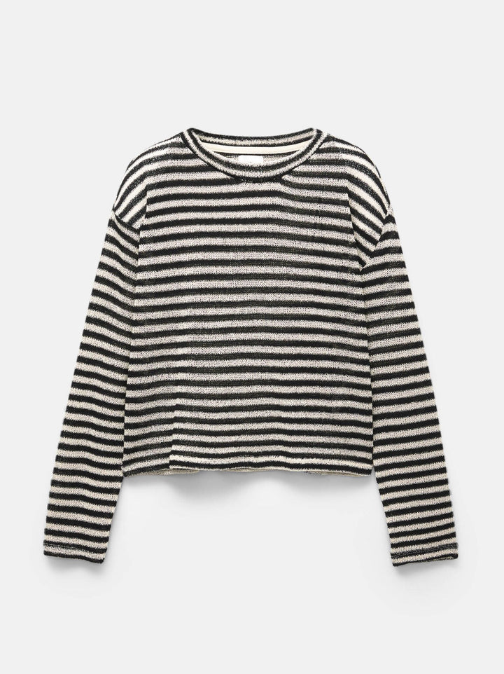 Moudda PULL & BEAR - Pull - Rayures & Maille Coupée (Écru) - Tunisie 2