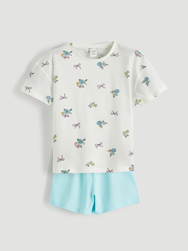 Moudda LC Waikiki - Ensemble en jersey Filles pour Fille couleur Bleu imprimé - Tunisie 1