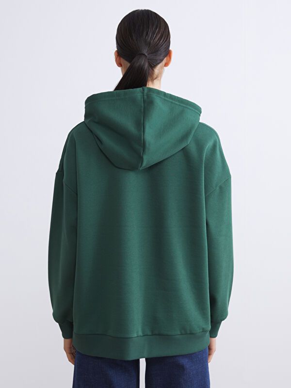 Moudda LC Waikiki - Tunique en jersey manches longues Femme Vert moyen - Tunisie 4