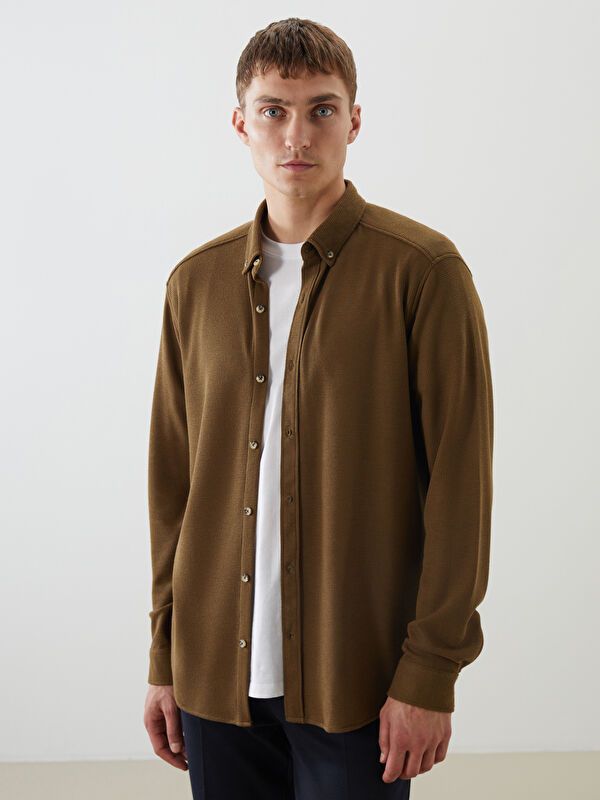 Moudda LC Waikiki - Chemise tissée à manches longues pour Hommes - Tunisie 1