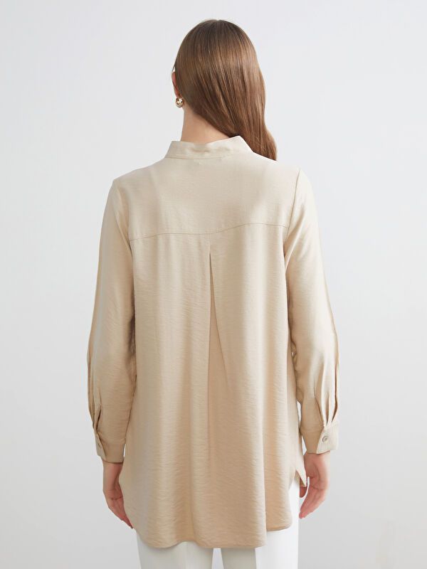 Moudda LC Waikiki - Tunique à manches longues Femme Beige - Tunisie 4