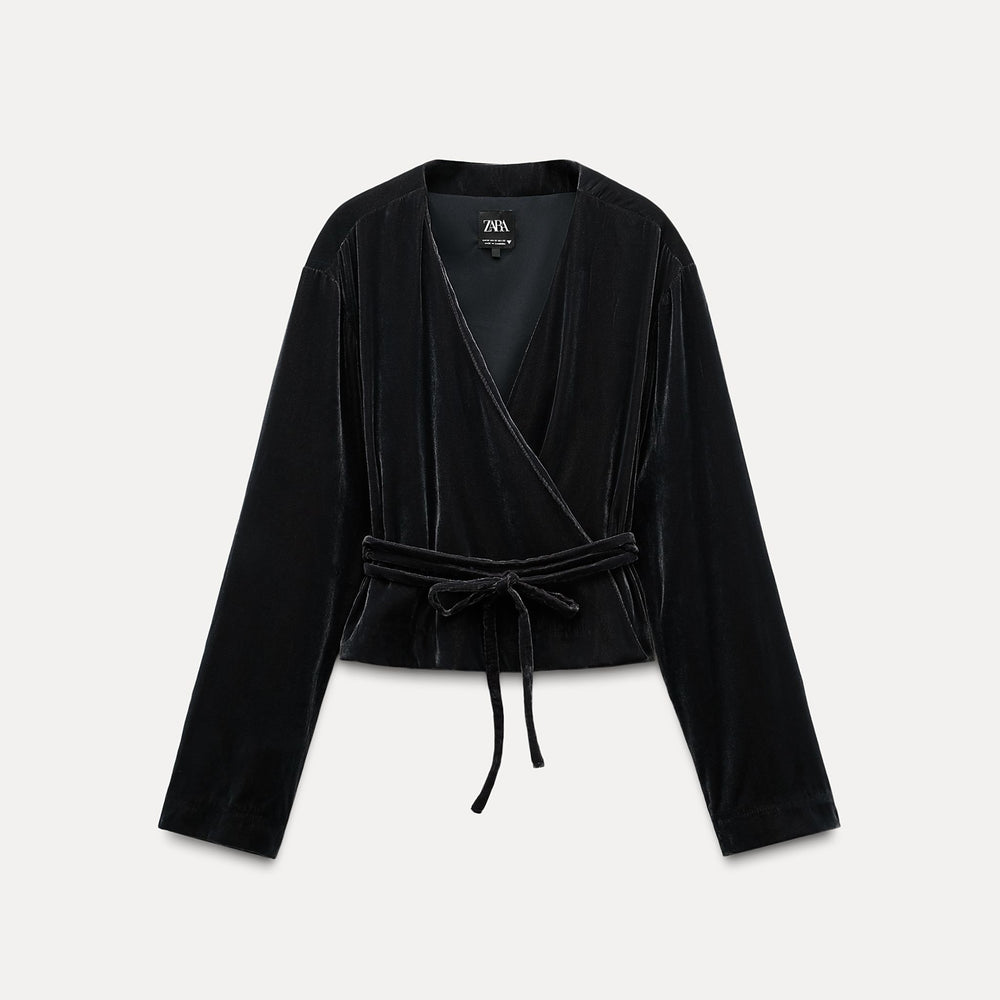 Moudda ZARA - Veste croisée velours coordonnée - Tunisie 2
