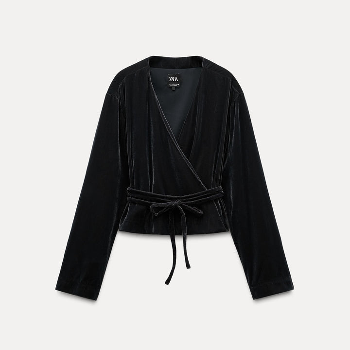 Moudda ZARA - Veste croisée velours coordonnée - Tunisie 2