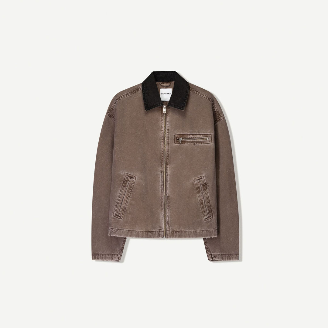 Moudda BERSHKA - Veste Coton Lavée - Unie - Tunisie 1