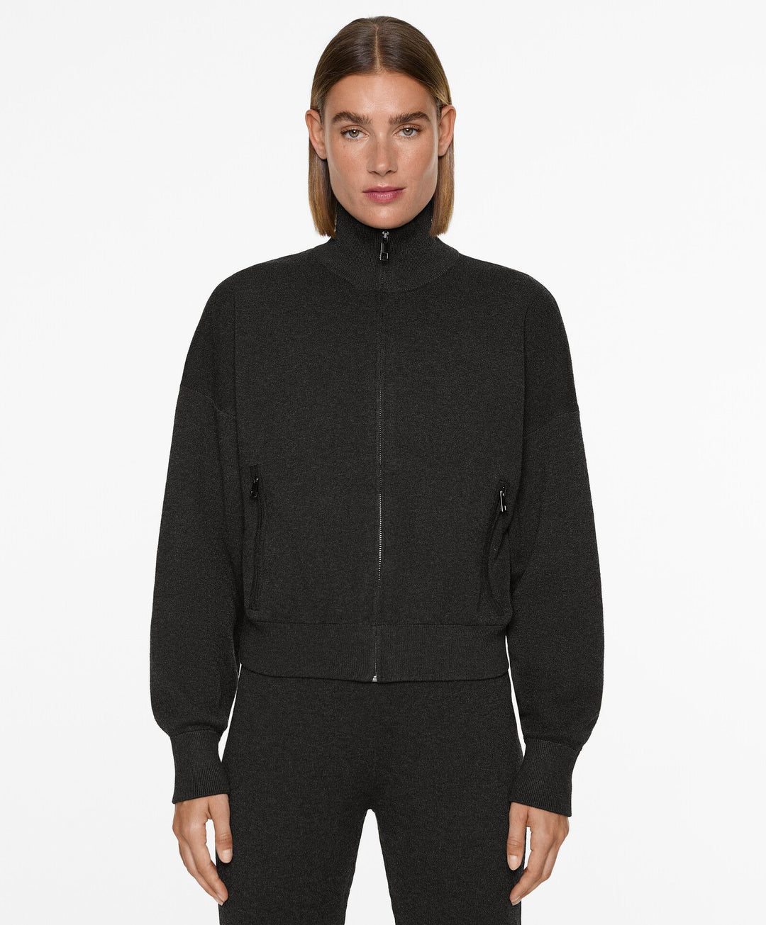 Moudda Oysho - Veste Manches Longues Longue - Zip Through Midi - Tunisie 6
