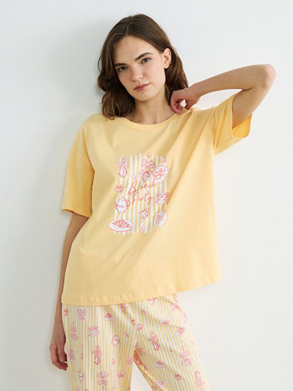 Moudda LC Waikiki - Pyjama manches courtes en jersey pour Femme - Tunisie 1