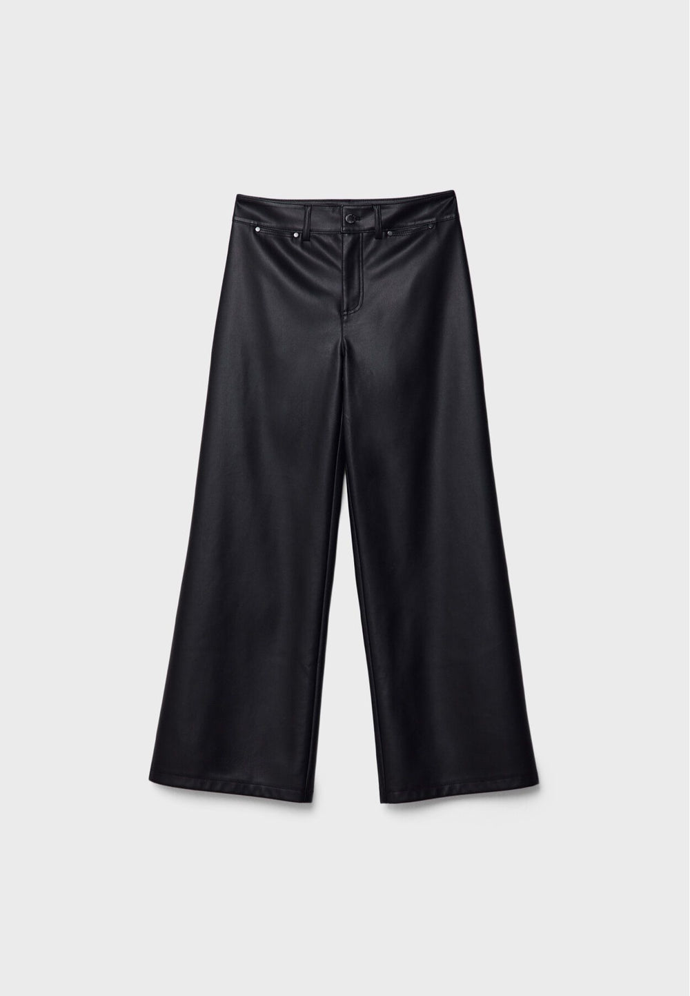 Moudda STRADIVARIUS - Pantalon Straight Minimal en Simili Cuir - Tunisie 2
