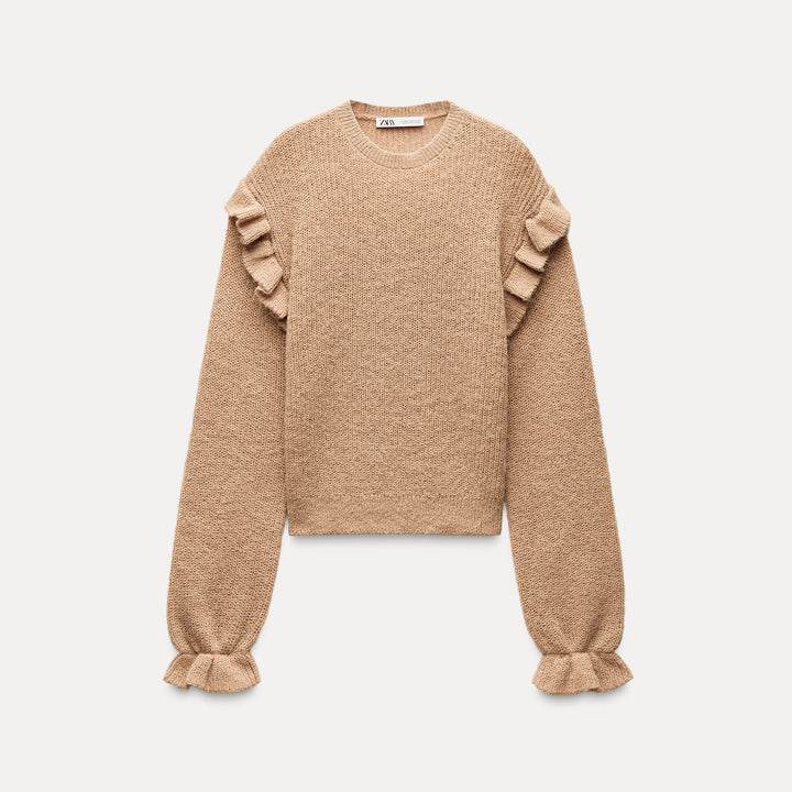 Moudda ZARA - Pull épaules volants, texture douce - Tunisie 2